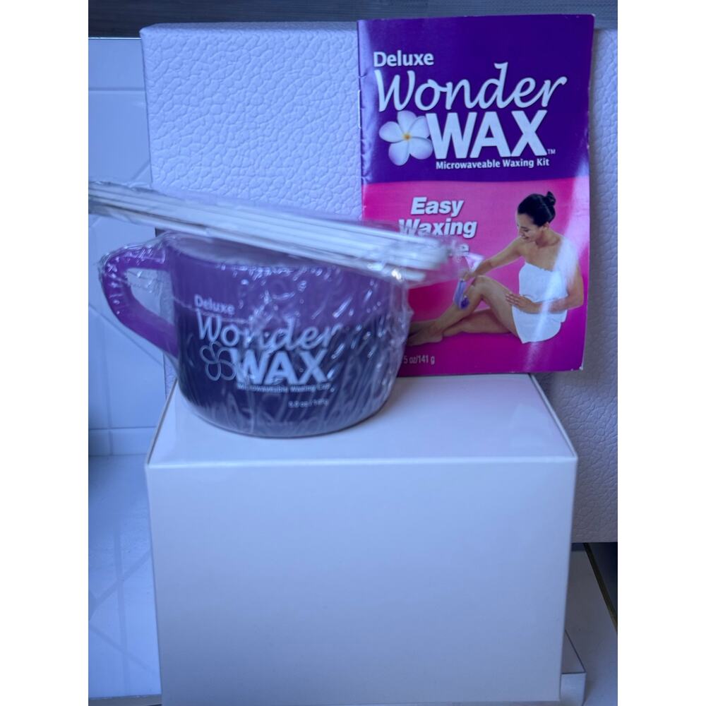 Deluxe Wonder Wax hair Removal Microwaveable Kit - Purple - NEW in Box SEALED.